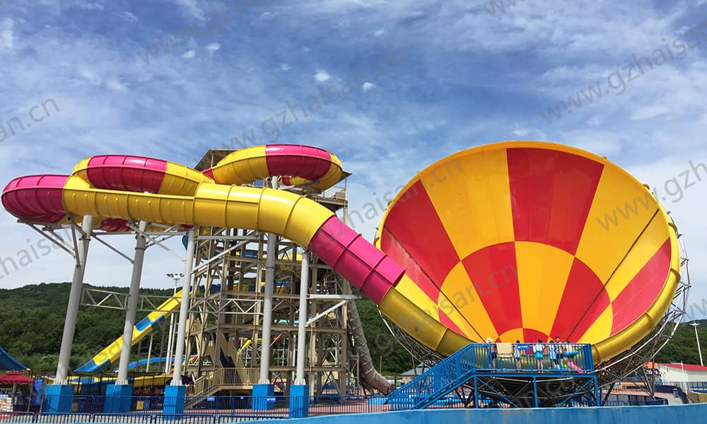 黑龙江哈尔滨格林水世界大喇叭滑道 黑龙江哈尔滨格林水世界大喇叭滑道