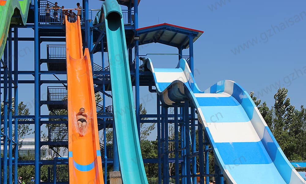 河北保定海森水上大世界高速滑道、家庭宽滑梯