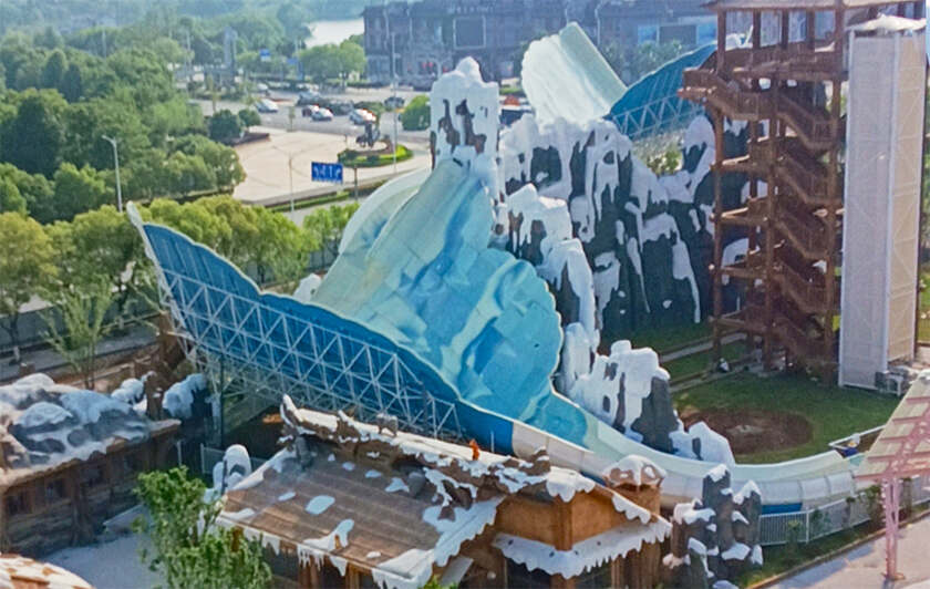 赣中首座综合性现代主题乐园！江西吉安欢乐世界水上游乐设备进入试滑验收阶段